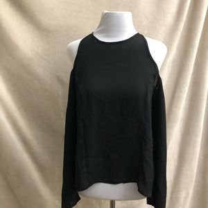 LUCCA Couture cold shoulder flare sleeve blouse